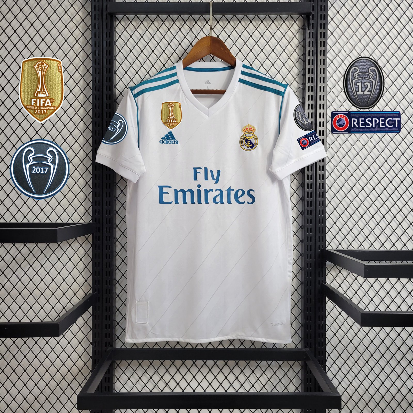 REAL BRANCA 17 Camisa Real Madrid Home 2017-2018 - Imagem 1