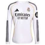 Camisa Adidas Real Madrid Home Masculina 2025-26 Manga Longa