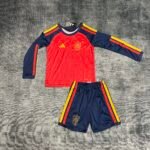 Kit Infantil Espanha Home 2026 Manga Longa