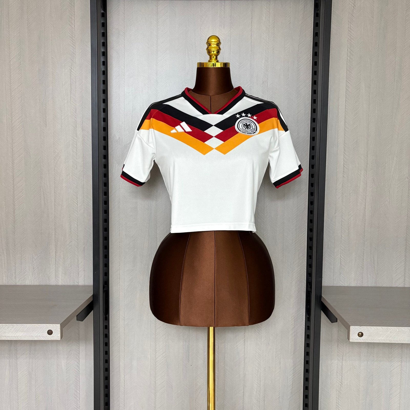 a602f4f4 Camisa Cropped Alemanha Home Feminina 2026 - Imagem 1