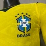 Camisa Brasil Home Masculina 2026-27 Manga Longa - Imagem 3