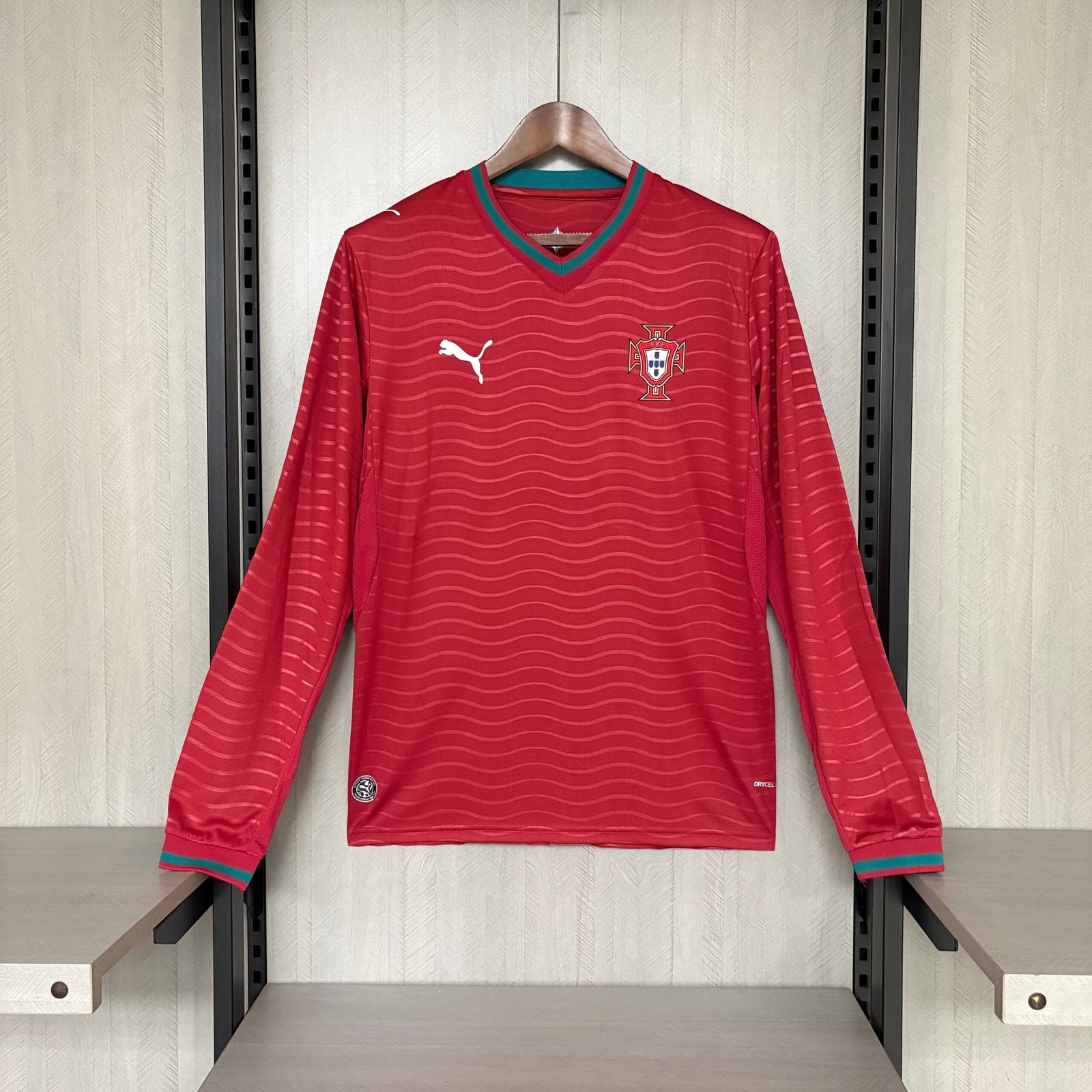 d60f8cf2 Camisa Portugal Home Masculina 2026-27 Manga Longa - Imagem 1